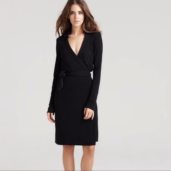 Diane Von Furstenberg Dresses & Skirts - Diane Von Furstenburg Black Wrap Dress